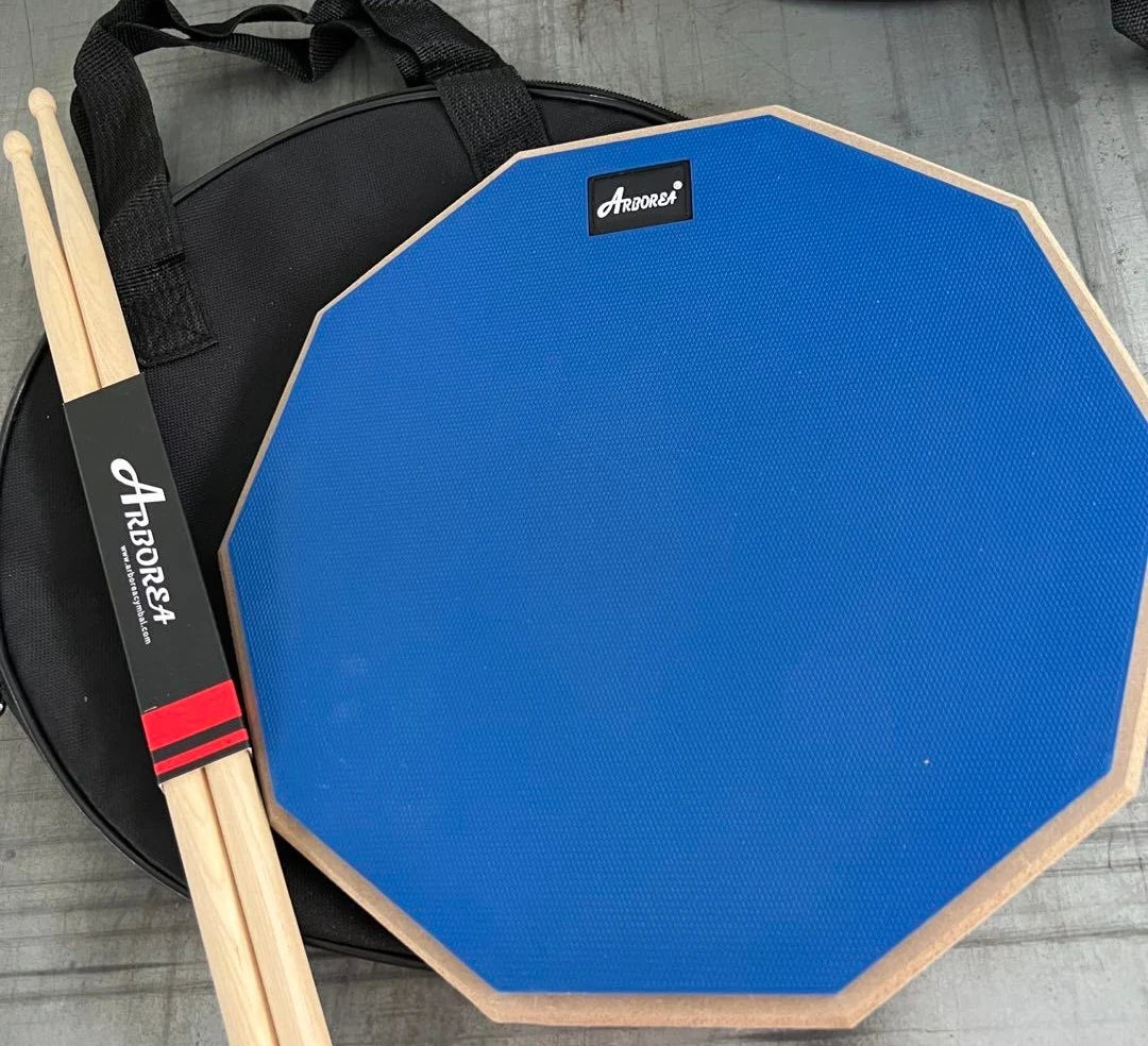 12 Inch Practise Drum Pad with Drumsticks