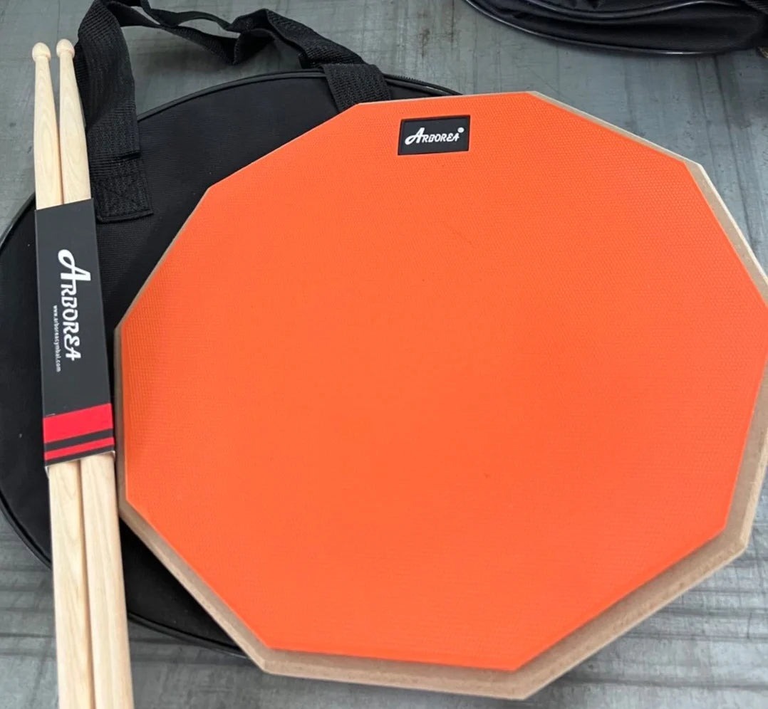 12 Inch Practise Drum Pad with Drumsticks