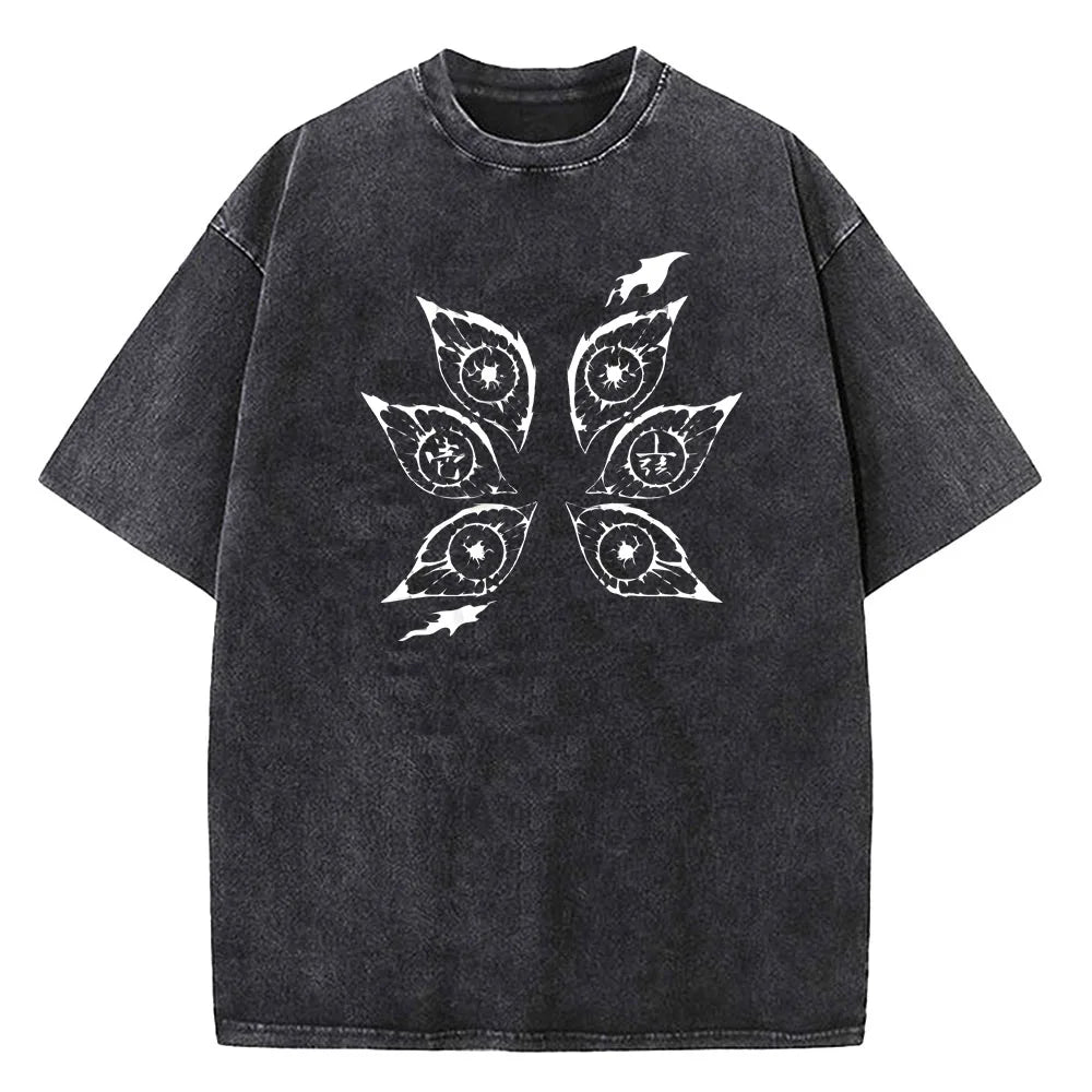 Japanese Anime Demon Slayer Washed Tshirt