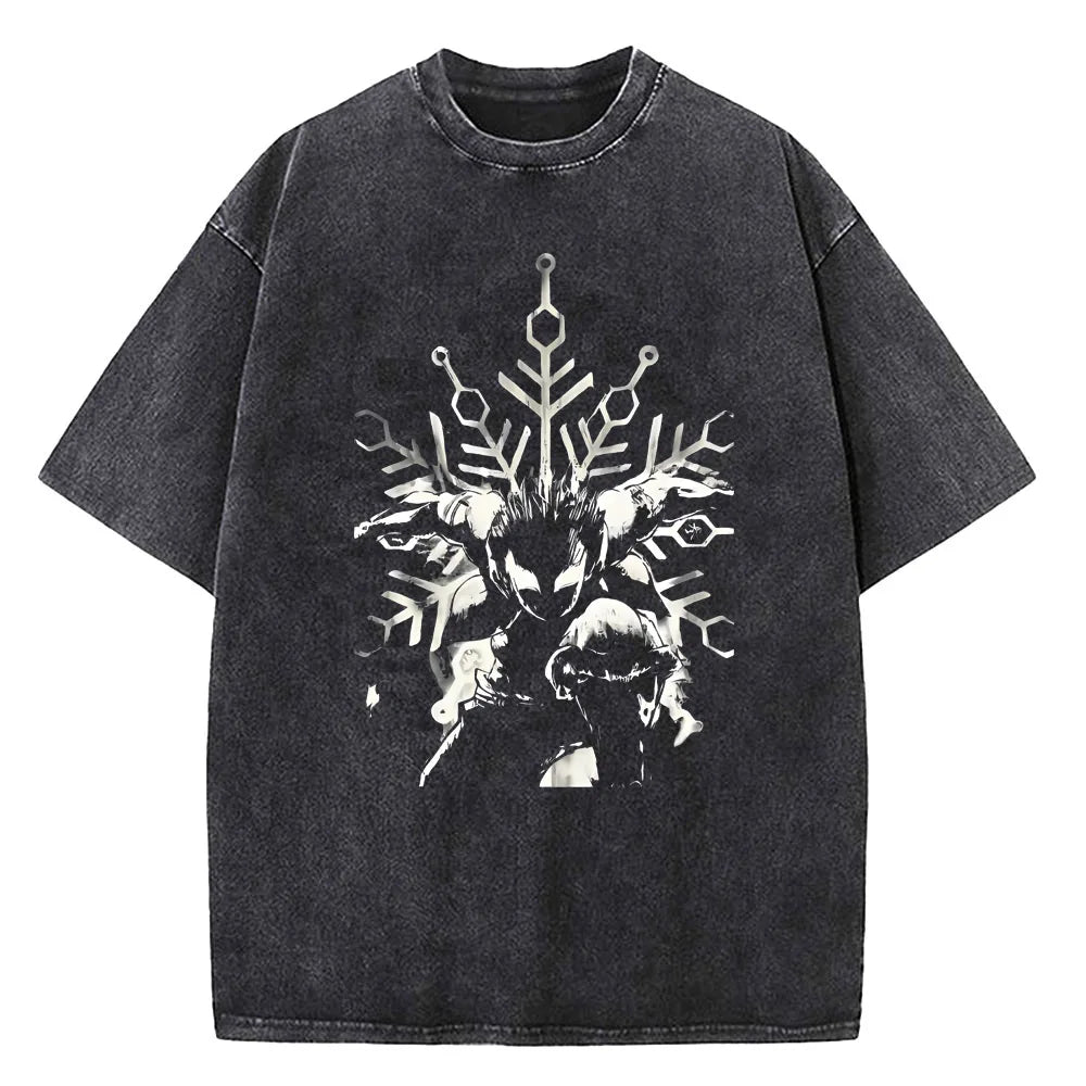 Japanese Anime Demon Slayer Washed Tshirt